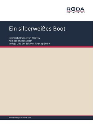 cover image of Ein silberweißes Boot